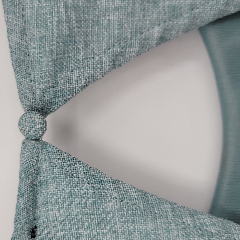 Lulu's Winsome Backless Skater Mini Dress Mint Blue with Pockets Fit & Flare - Picture 10 of 11
